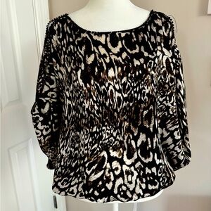 Bebe top XS animal print